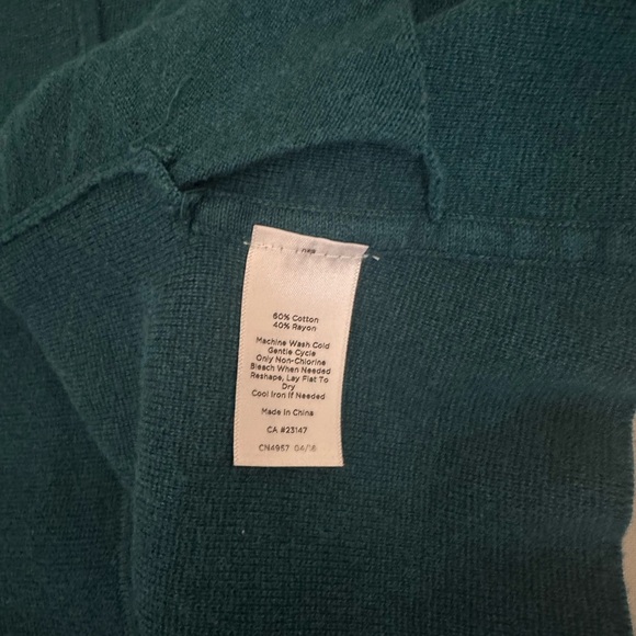 Talbots Teal Open-Front Cardigans - Picture 5 of 14